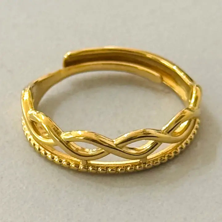 Egan Ring 14K Goldbeschichtung Vergoldet