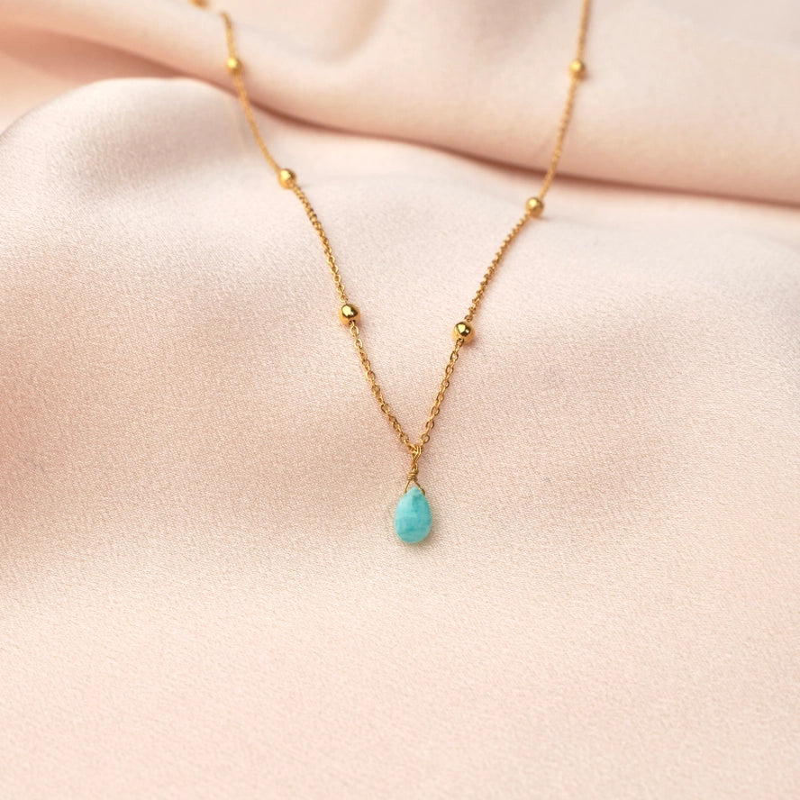 Amazonit Halskette Türkis