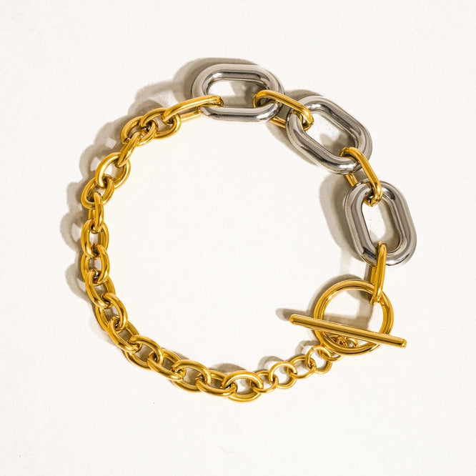 Lanni Bicolor Mehrreihiges 18K-Armband