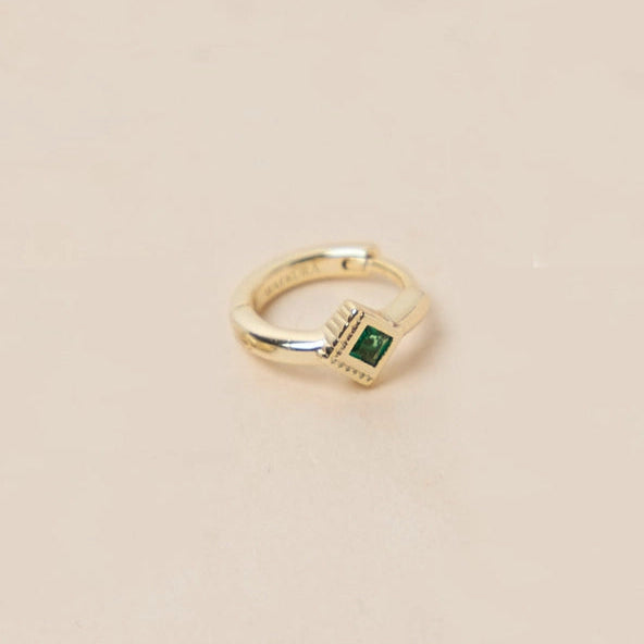 Enzo Emerald Mini Creolen