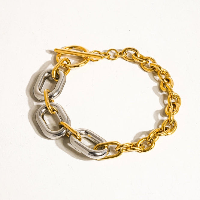 Lanni Bicolor Mehrreihiges 18K-Armband