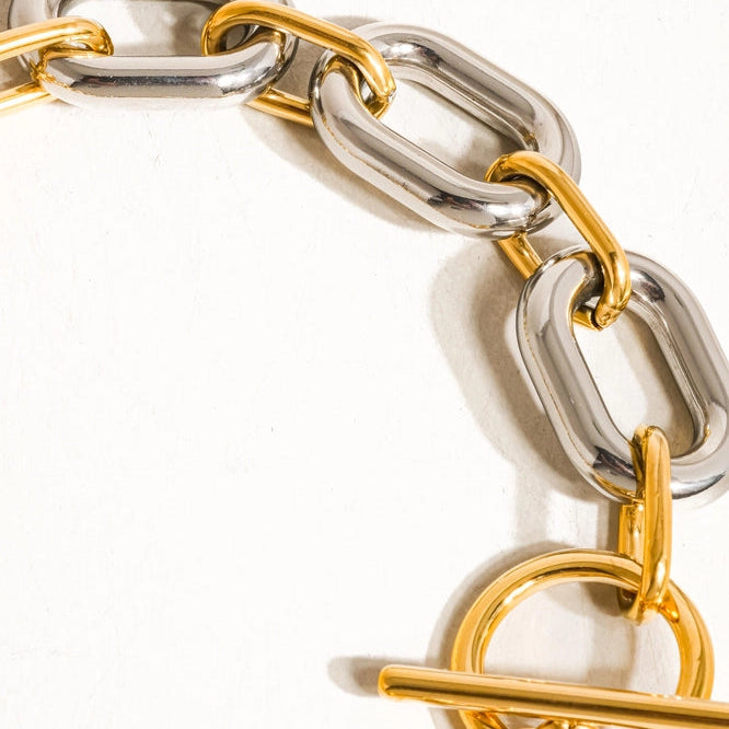 Lanni Bicolor Mehrreihiges 18K-Armband