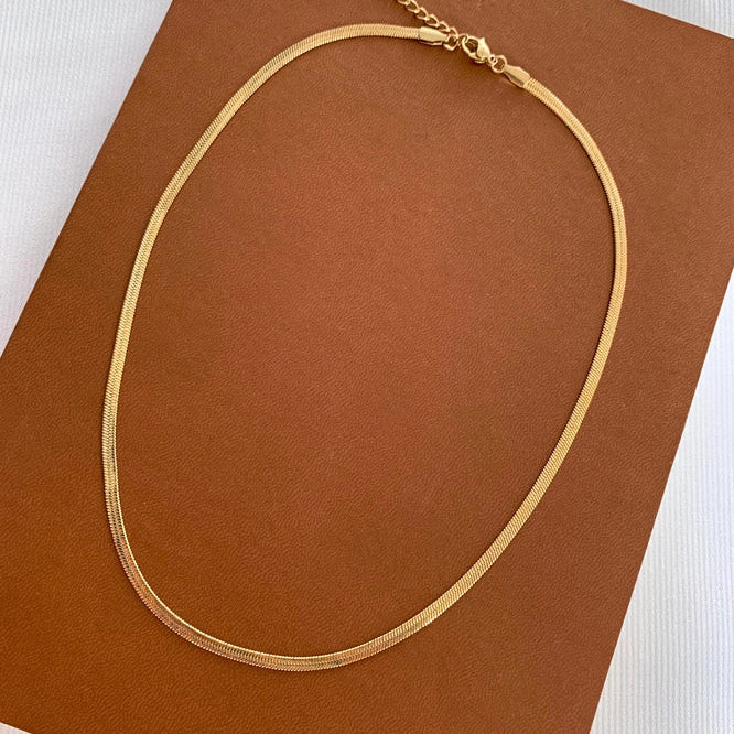 Serpentine Tubogas Halskette aus Edelstahl