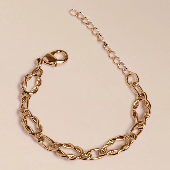 Gaia Armband Minimalistisches Gliederarmband Gold