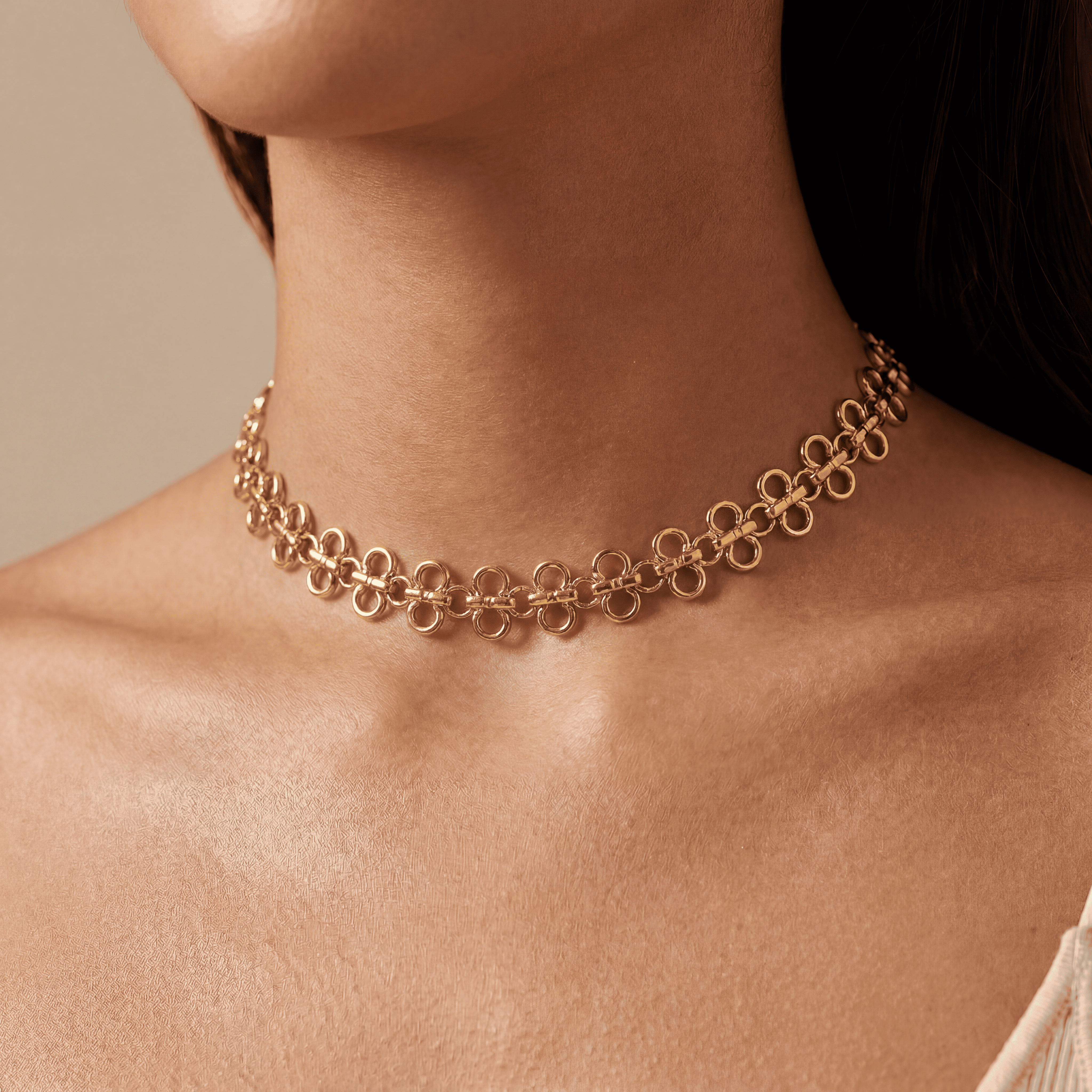Ritza Choker Halsband 18K vergoldet